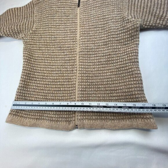 Woolrich Vintage Cardigan Sweater 100% Wool Thick Knit Zip-Up Women's Medium EUC - Picture 7 of 12